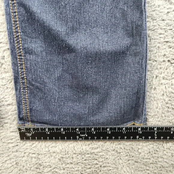 Womens Slim Fit High Waist Bootcut Jean Size 9 Dark Wash Stretch Heel High Denim - Picture 10 of 11